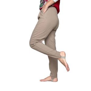 Vintage 80s Counterparts Tan High Waisted Stirrup Pants Trousers Size 6 Medium